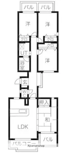 ロマネスク東油山アンベリール【2階】の間取り
