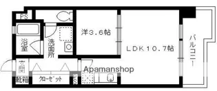 セレス別府【6階】の間取り