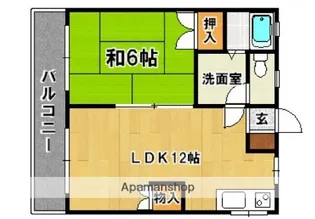 ロイヤル壱番館【2階】の間取り