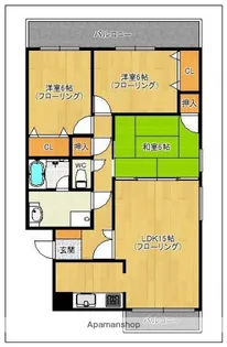 シーリバー室見【3階】の間取り