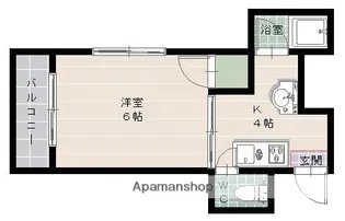 福岡県福岡市中央区今川1丁目【マンション】の間取り