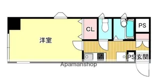ラリブ大手門【8階】の間取り