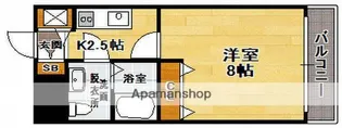 ピュアドームアーティック平尾【4階】の間取り