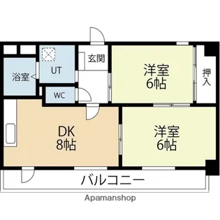 メゾンドール桜坂【2階】の間取り