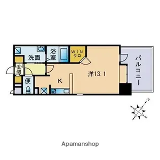 サムティ天神南【11階】の間取り
