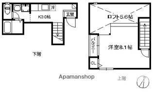 ポラリスヤナセⅡ【2階】の間取り