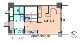 レジデンス住吉【14階】の間取り