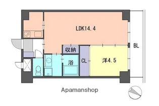 レジデンス住吉【9階】の間取り