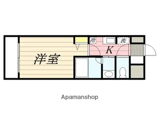 クレスティア天神サウス【5階】の間取り