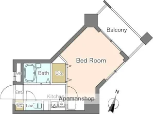 ノアーズアーク福岡薬院【4階】の間取り