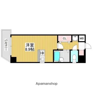 1Rの間取り画像