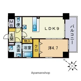 クレインケープⅡ【2階】の間取り