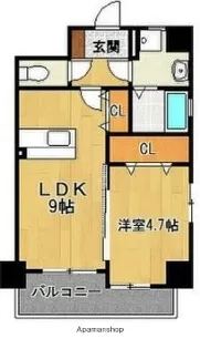 クレインケープⅡ【6階】の間取り