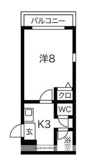 シティパレス姪浜【2階】の間取り