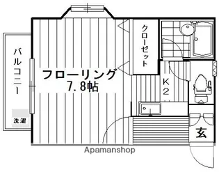 プレジール別府【1階】の間取り