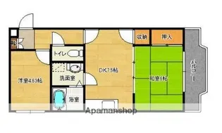 パールマンション長尾【5階】の間取り