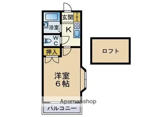 ソ・レイユ城南【1階】の間取り