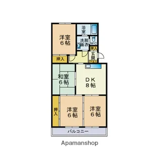 第3八郎丸ビル【5階】の間取り