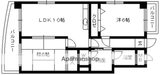 ラフィーネ西嶋【2階】の間取り