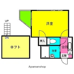 コンパートハウス藤崎【1階】の間取り