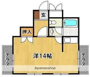 デュークハイツK【1階】の間取り