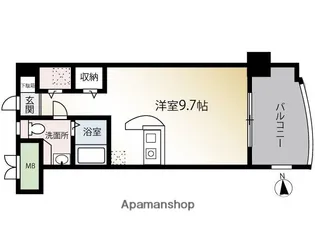 キャッスル大手門【3階】の間取り