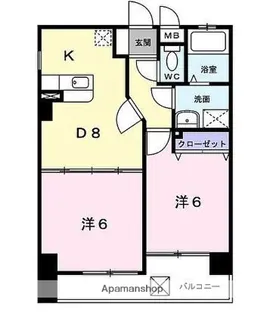 ペンディーオ小笹【2階】の間取り
