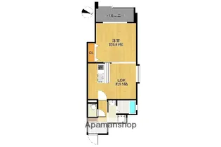 ビーワイマンションけやき通り【2階】の間取り