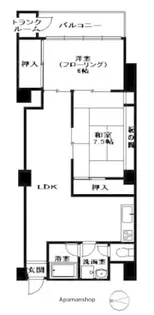 福岡リバーキャッスル【5階】の間取り