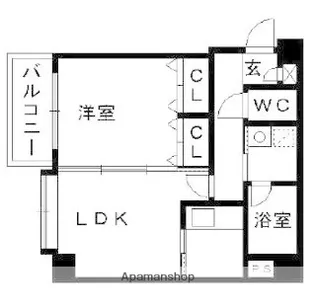 ルガーノ警固【10階】の間取り