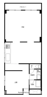 中作大観ハイツ【6階】の間取り