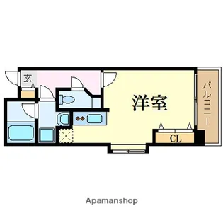 ラフィネス博多リバーステージ【6階】の間取り
