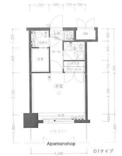エステートモア平尾駅前通り【4階】の間取り