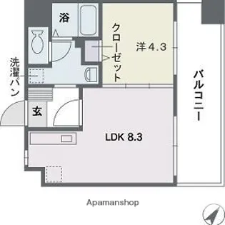 ベレーザ平尾【8階】の間取り