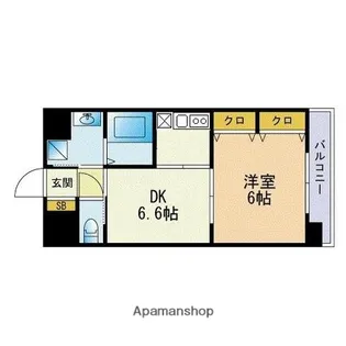 セレーノ姪浜【1階】の間取り
