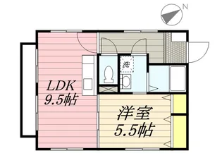 グリーンカーサ姪浜【2階】の間取り
