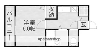 フォルム六本松九大西【1階】の間取り