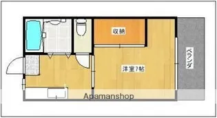 カレッジビラI【2階】の間取り