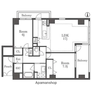 トニーコート弐番館【4階】の間取り