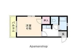 エルベ昭代Ⅵ【4階】の間取り