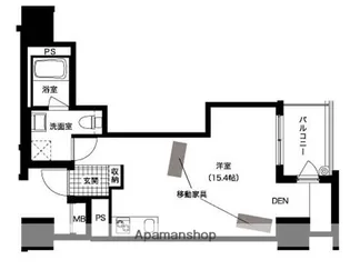 レジディア西新【5階】の間取り