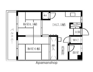 小笹カステリアA棟【3階】の間取り
