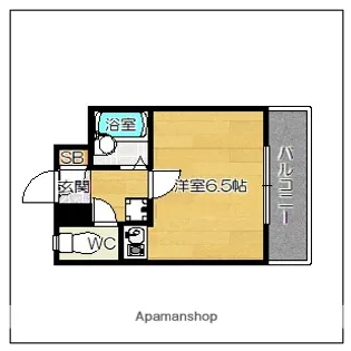 オーベルウェルス天神【9階】の間取り