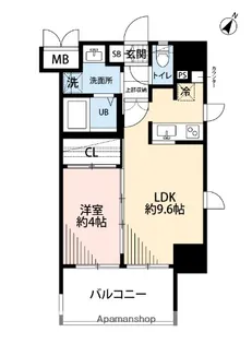サヴォイザ・セントラルガーデン【13階】の間取り