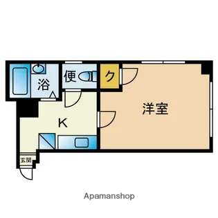 ドミトリィ薬院南【3階】の間取り