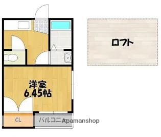 コンフォートベネフィス室見1【2階】の間取り