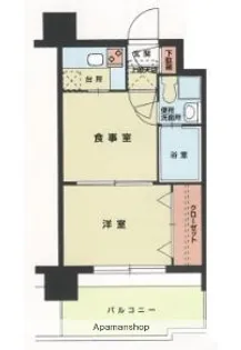 エステートモア薬院通り【7階】の間取り