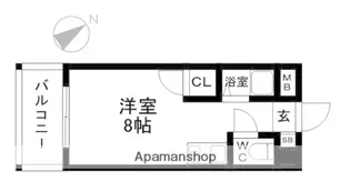 ライベストコート西公園【4階】の間取り