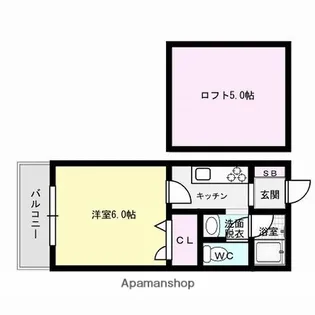 エスポワール梅林【1階】の間取り