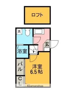 コンフォートベネフィス福大前Ⅲ【2階】の間取り
